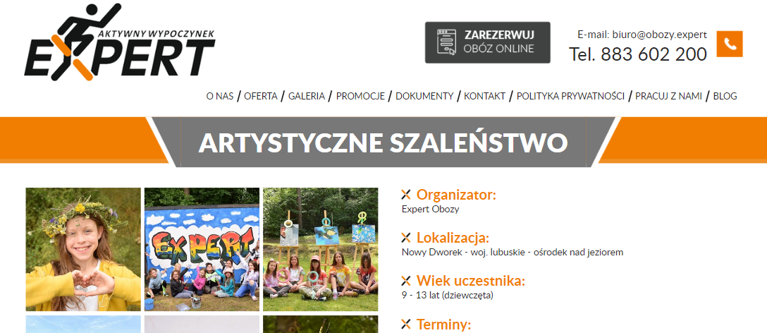 Dlaczego warto zapisać dziecko na obóz artystyczny? 7 realnych korzyści rozwojowych