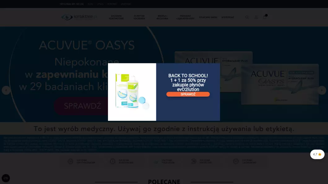 Zrzut ekranu strony