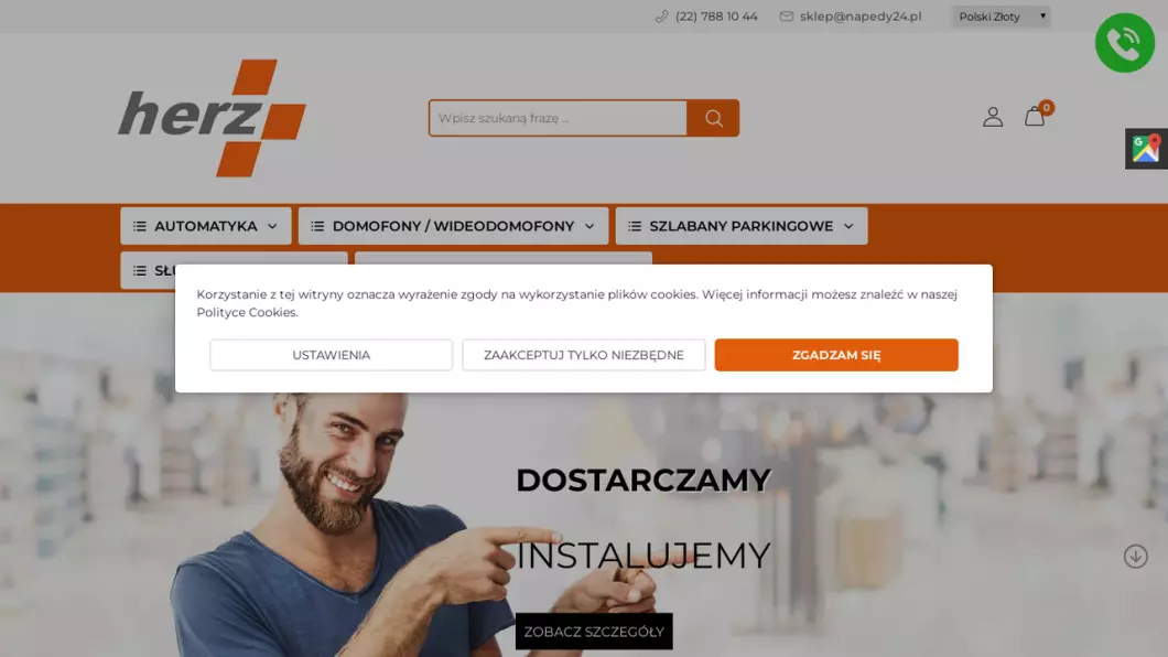 Zrzut ekranu strony
