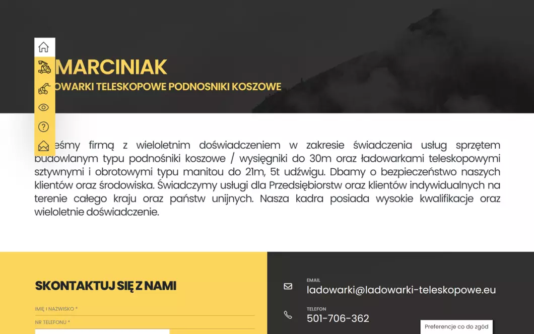 Zrzut ekranu strony