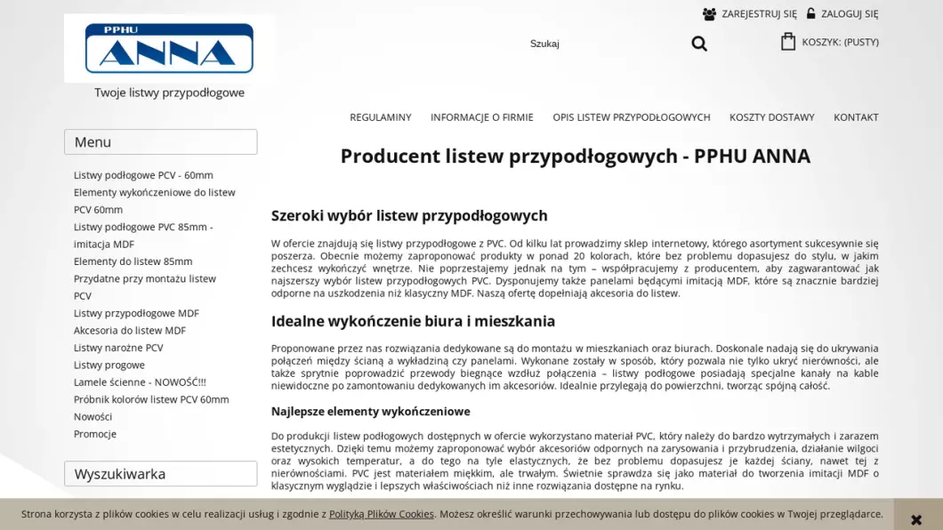 Zrzut ekranu strony