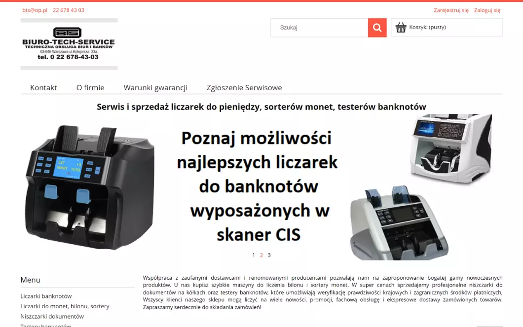 Zrzut ekranu strony
